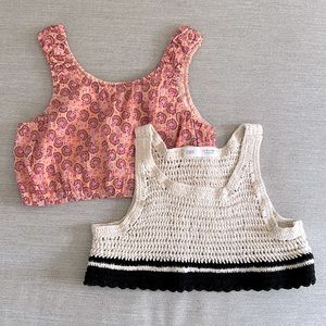 Zara kids crop top set of two size 9
